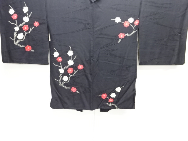 JAPANESE ANTIQUE HAORI / TAISHO ROMAN STYLE / SILK / SHIBORI / BRANCH FLOWER